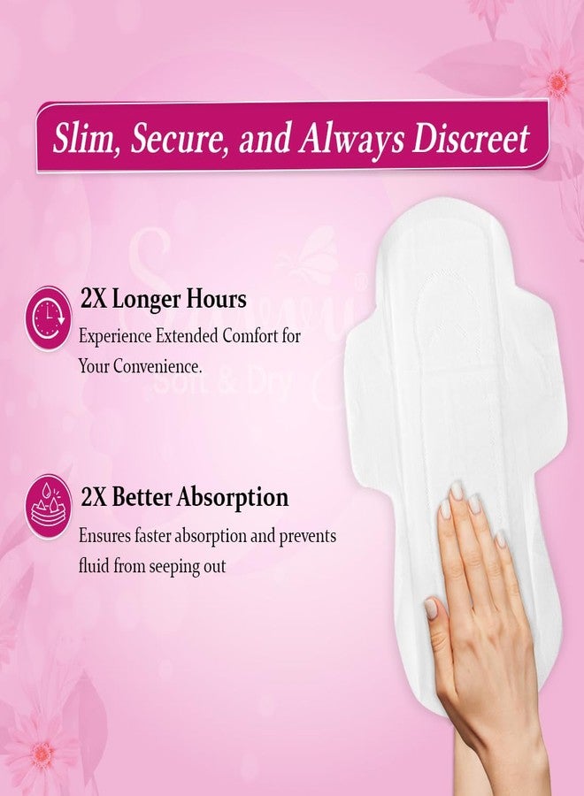 Savvy Ultra Thin Sanitary Napkins Pads For Women, XL Size Regular to Heavy Flow Advanced Leaklock Protection, Wider Wings Super Absorption - (48 Pads) 280mm - Image 4